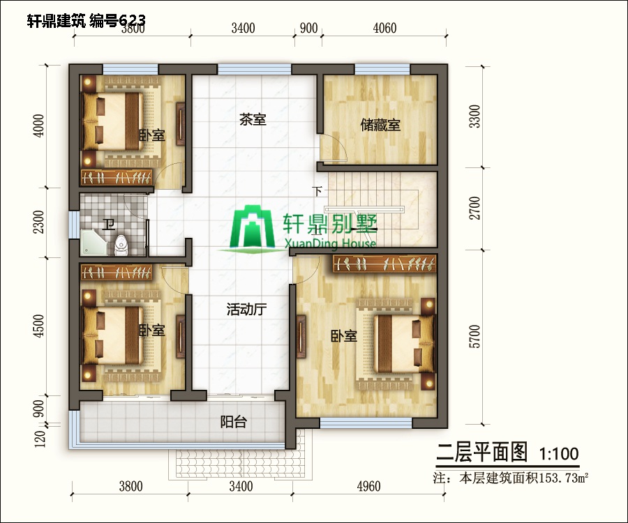 二層田園風格自建別墅設(shè)計施工圖6.jpg 二層田園風格自建別墅設(shè)計施工圖6.jpg