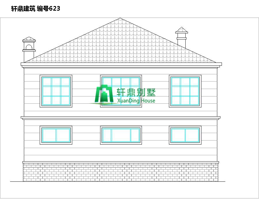 二層田園風格自建別墅設(shè)計施工圖2.jpg 二層田園風格自建別墅設(shè)計施工圖2.jpg