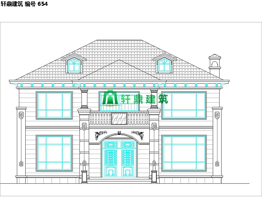 經典小二層歐式自建別墅施工圖07.jpg 經典小二層歐式自建別墅施工圖07.jpg