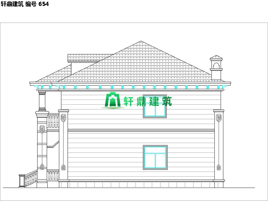 經典小二層歐式自建別墅施工圖10.jpg 經典小二層歐式自建別墅施工圖10.jpg