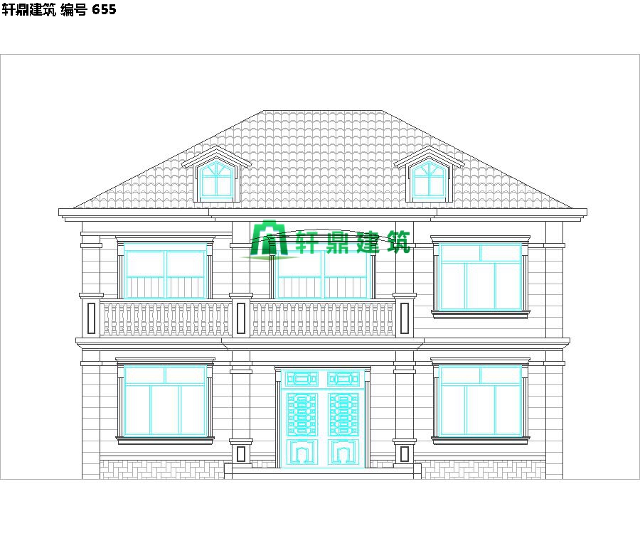 經典現代自建小別墅設計施工圖06.jpg 經典現代自建小別墅設計施工圖06.jpg