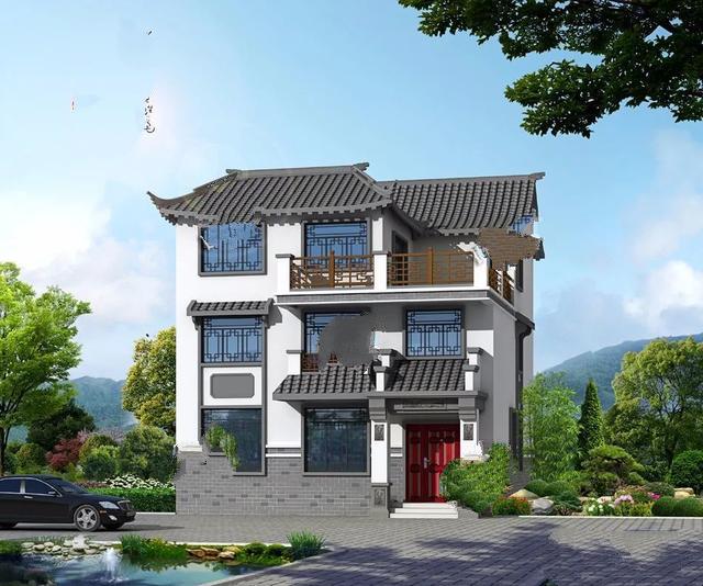 中式設計的別墅 中式設計的別墅